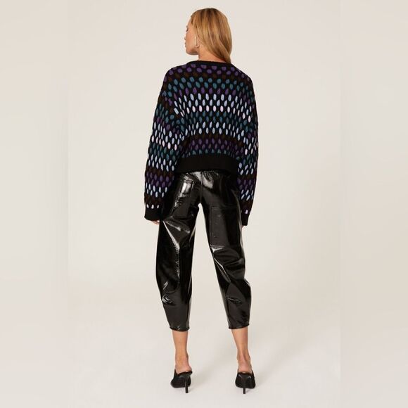 Cropped Polka Dot Wool Sweater by‎ Koche Sz XS - Picture 4 of 9